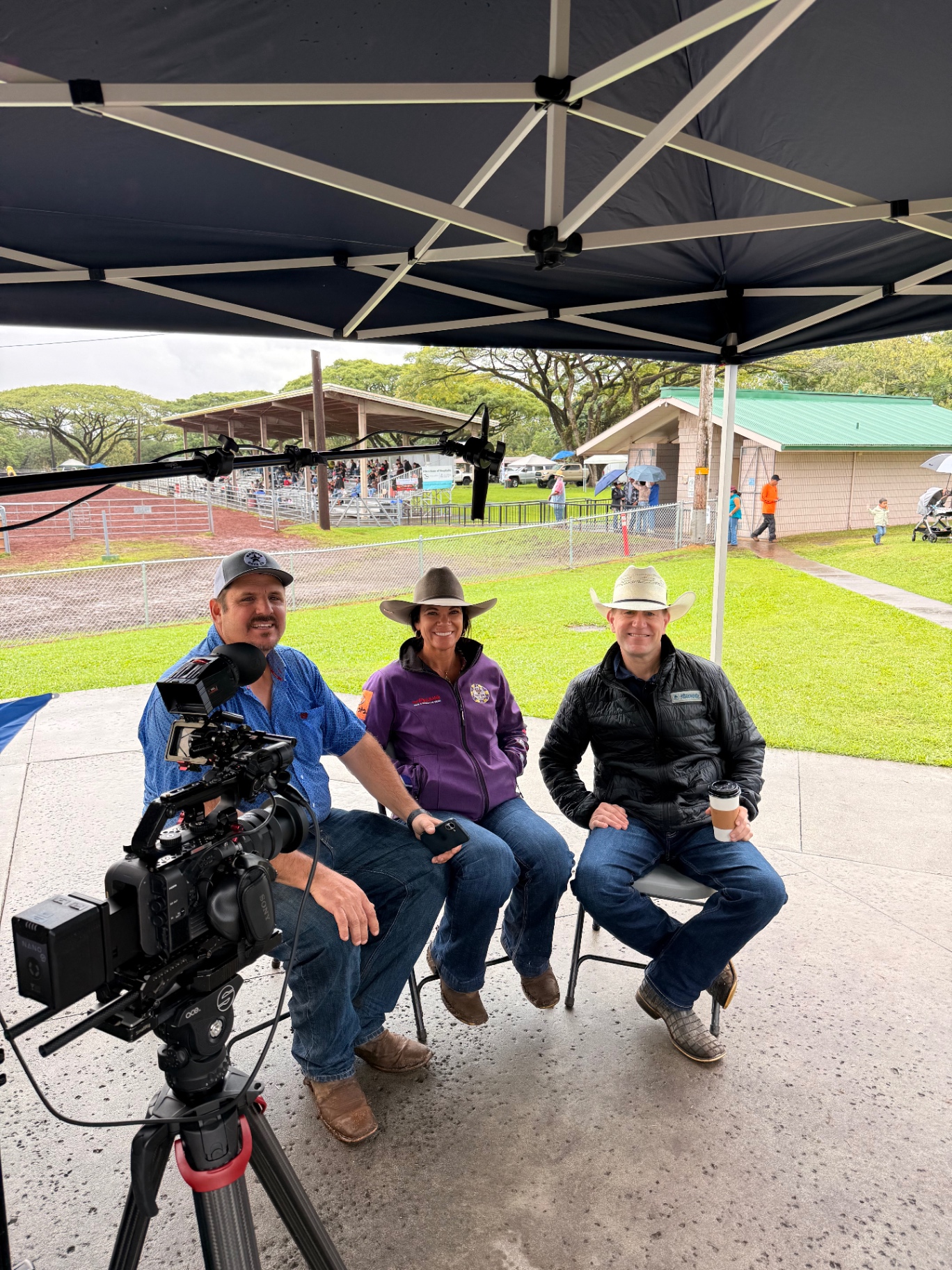 Interviewing Guests On Location, western lifestyle event marketing and brand activation by Branded Arrow Marketing