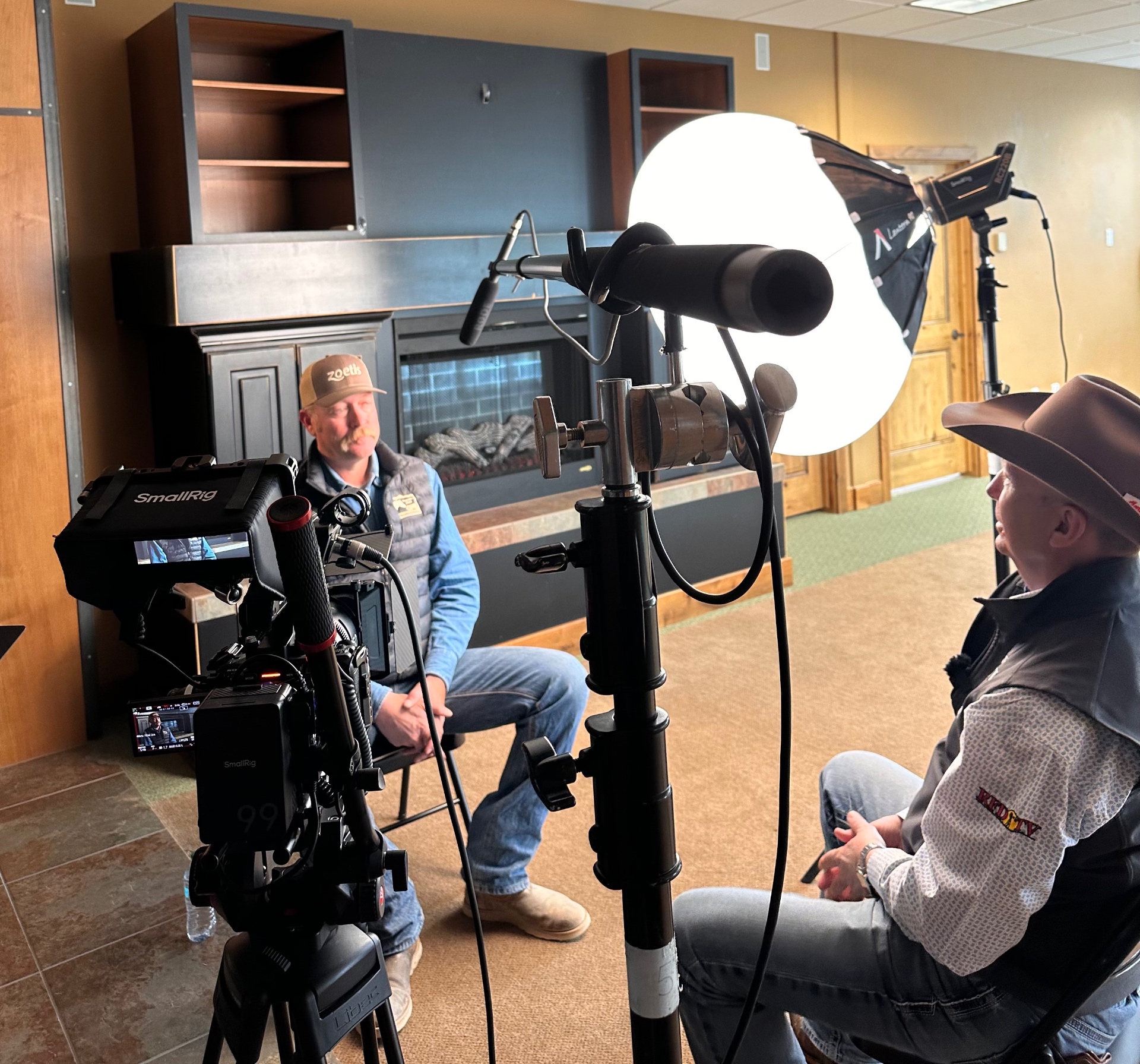 On Camera Interview Setup, western lifestyle event marketing and brand activation by Branded Arrow Marketing