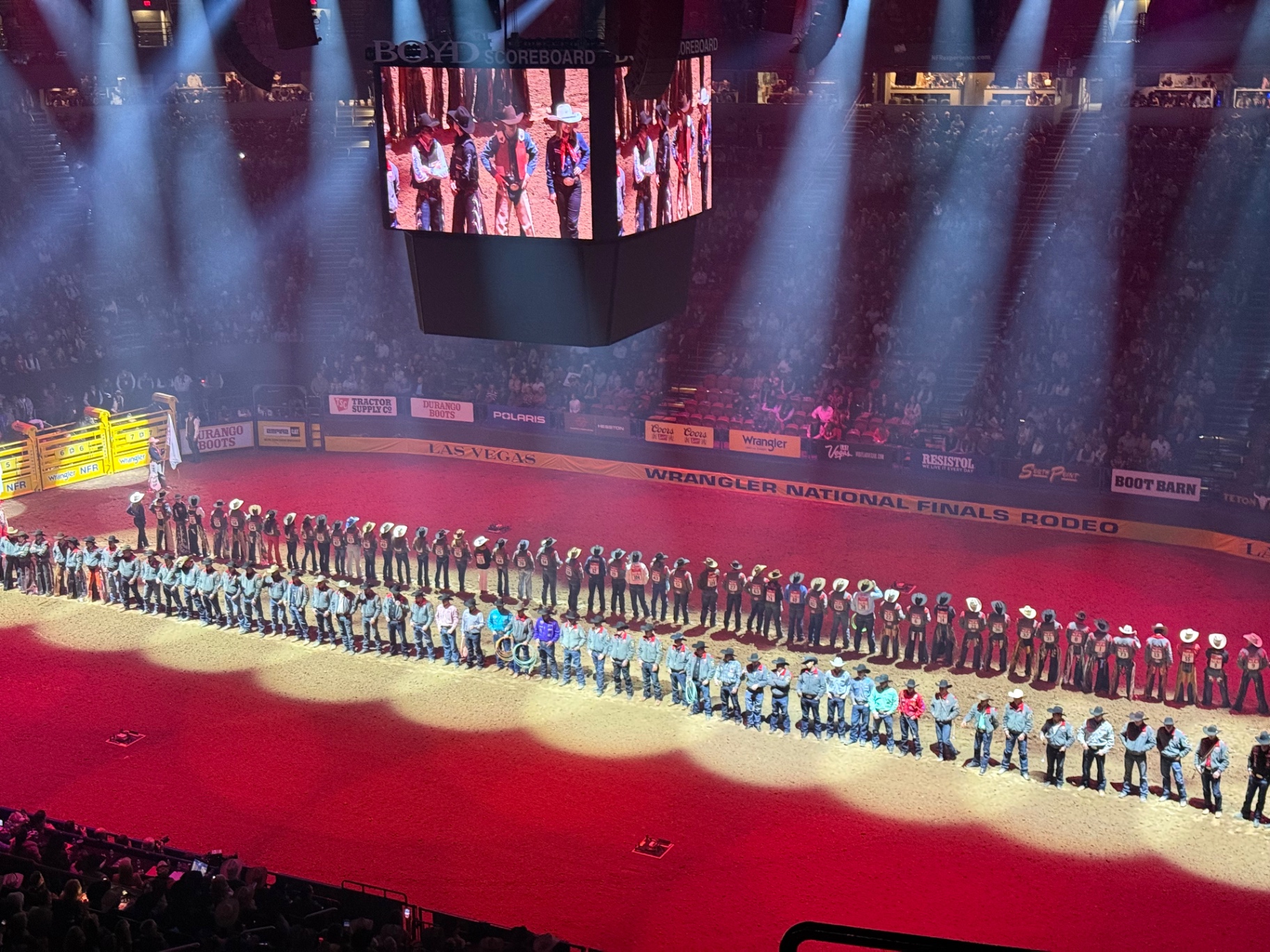 NFR Arena Ceremony, western lifestyle event marketing and brand activation by Branded Arrow Marketing